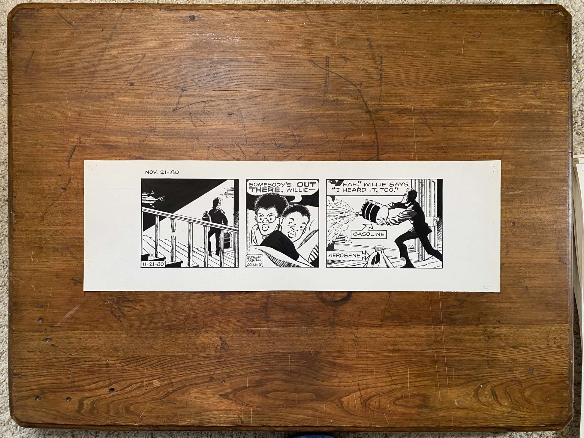 Dick Tracy Daily 11/21/80 Original Art Illustration | Fletcher Studio