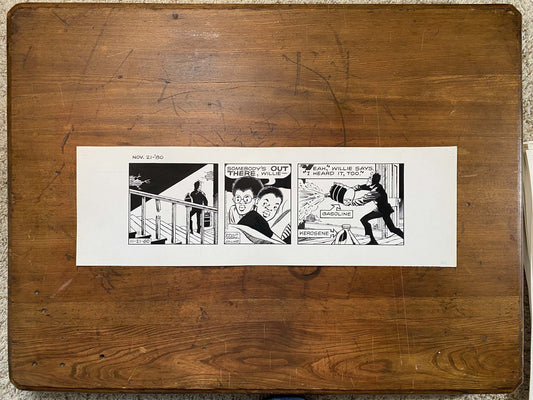 Dick Tracy Daily 11/21/80 Original Art Illustration | Fletcher Studio