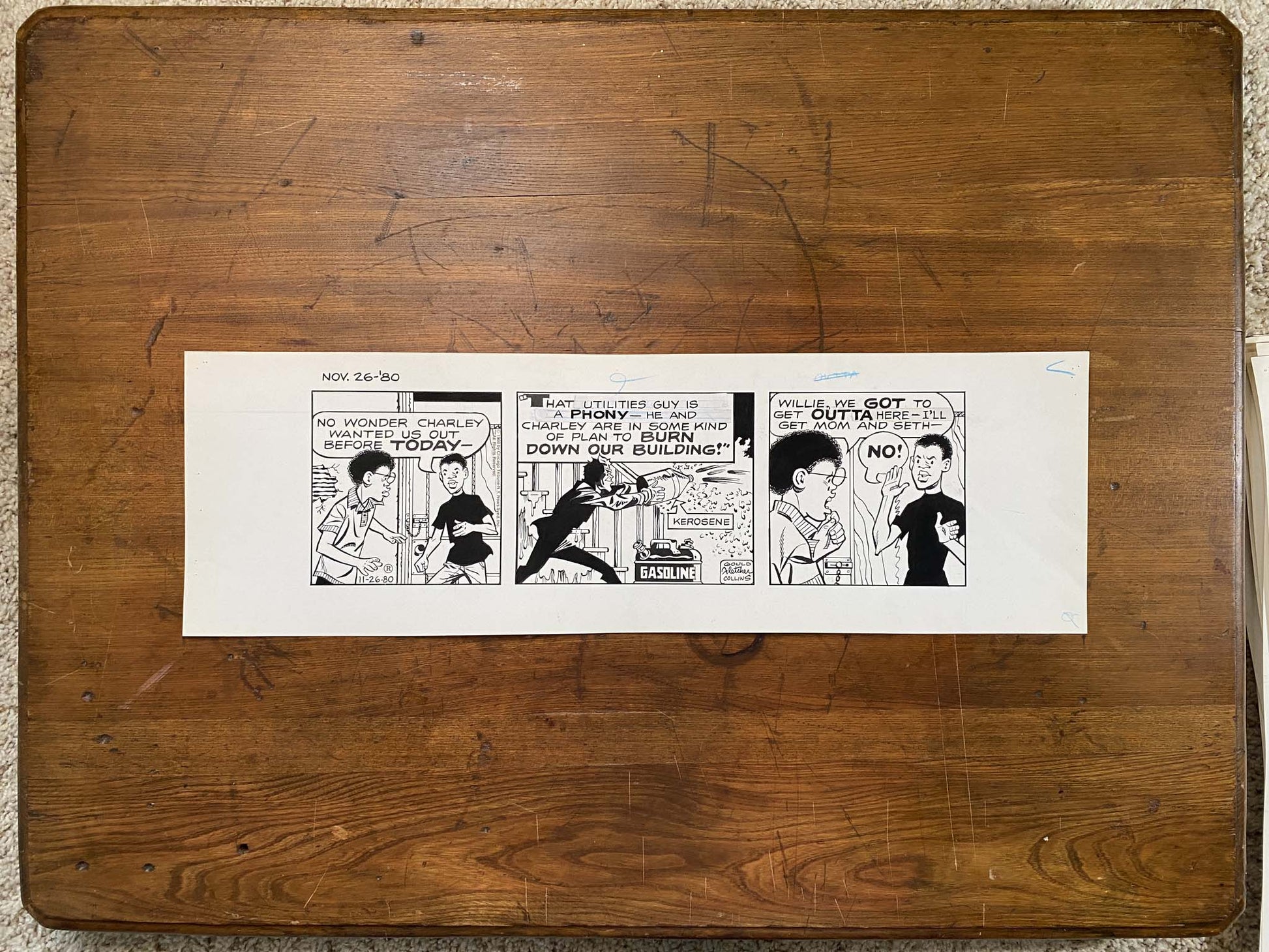 Dick Tracy Daily 11/26/80 Original Art Illustration | Fletcher Studio