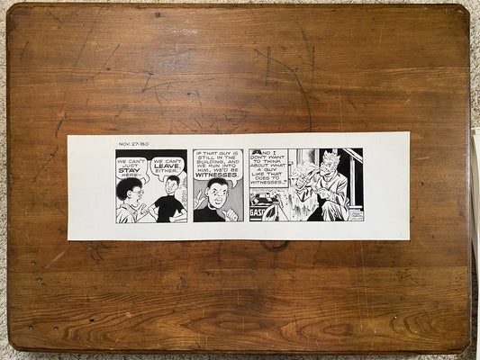 Dick Tracy Daily 11/27/80 Original Art Illustration | Fletcher Studio