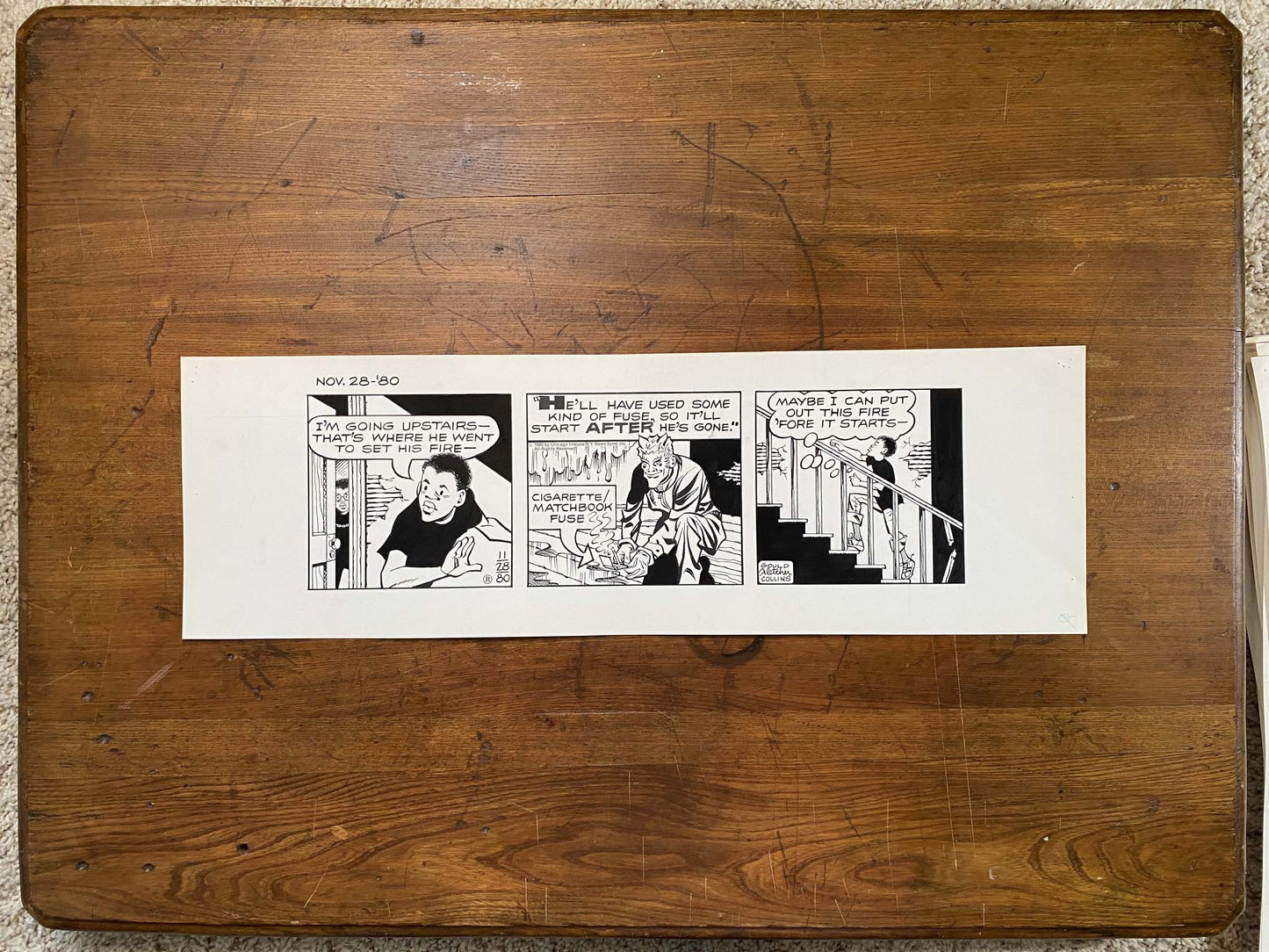 Dick Tracy Daily 11/28/80 Original Art Illustration | Fletcher Studio