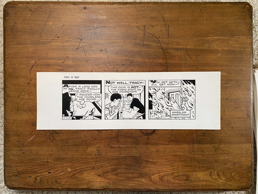 Dick Tracy Daily 12/5/80 Original Art Illustration | Fletcher Studio