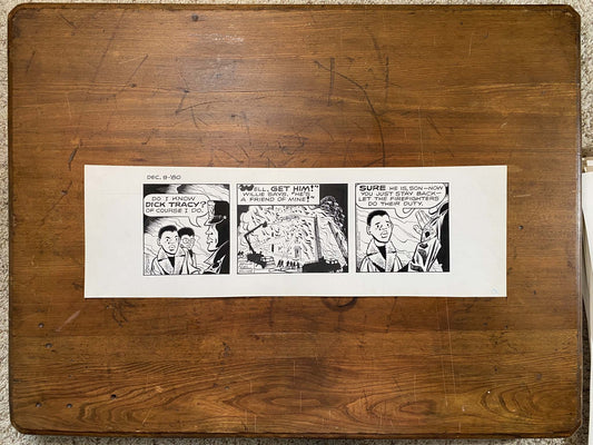 Dick Tracy Daily 12/9/80 Original Art Illustration | Fletcher Studio