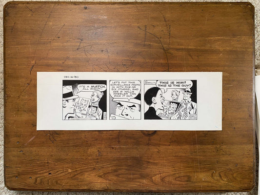Dick Tracy Daily 12/16/80 Original Art Illustration | Fletcher Studio