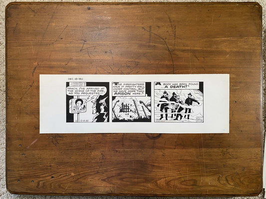 Dick Tracy Daily 12/18/80 Original Art Illustration | Fletcher Studio