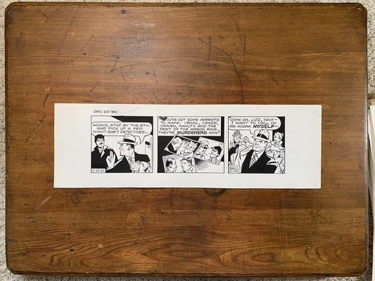 Dick Tracy Daily 12/20/80 Original Art Illustration | Fletcher Studio