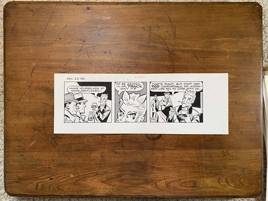 Dick Tracy Daily 12/22/80 Original Art Illustration | Fletcher Studio