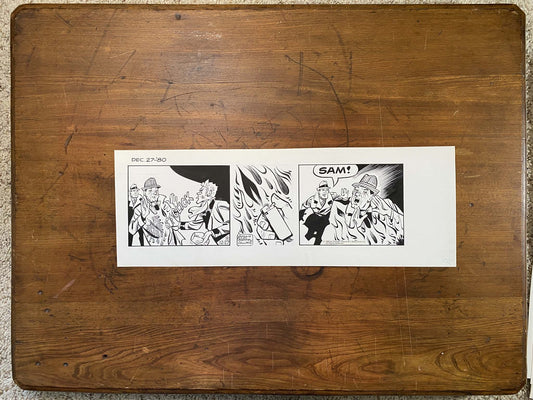 Dick Tracy Daily 12/27/80 Original Art Illustration | Fletcher Studio