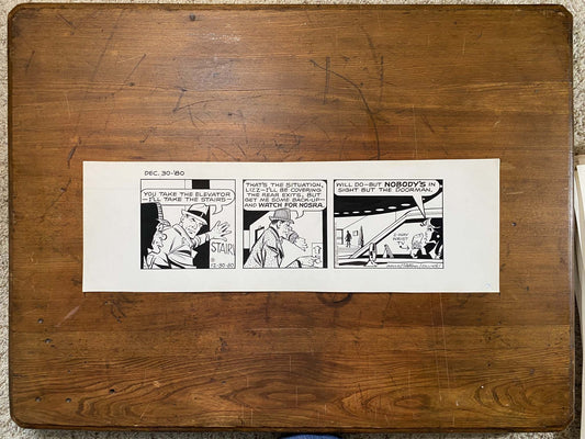 Dick Tracy Daily 12/30/80 Original Art Illustration | Fletcher Studio