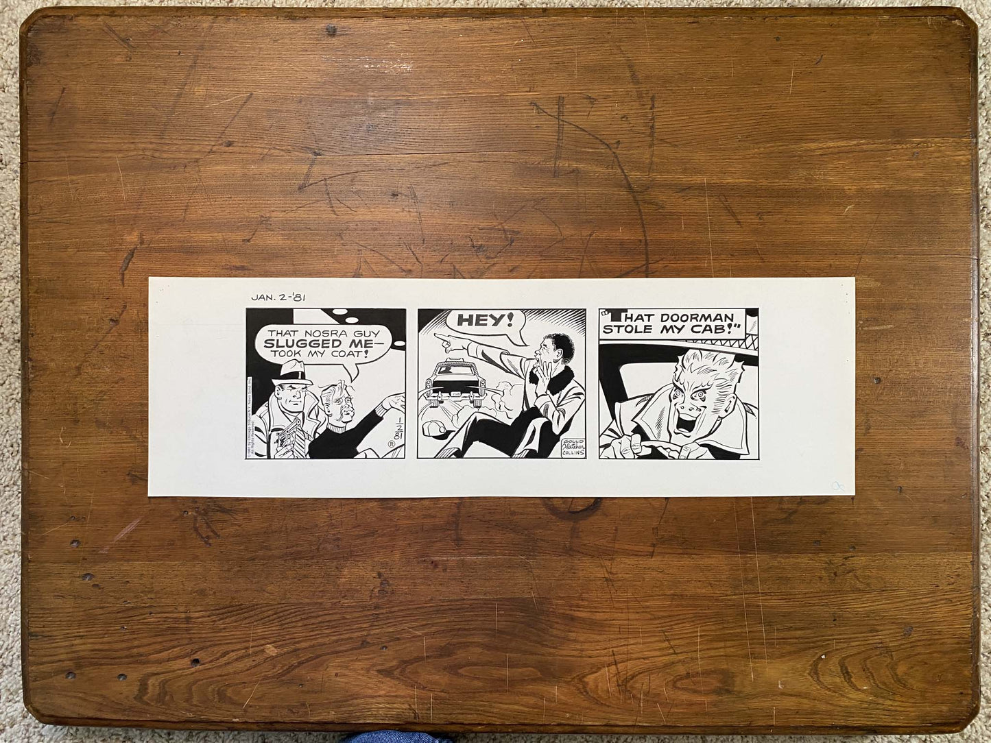 Dick Tracy Daily 1/2/81 Original Art Illustration | Fletcher Studio