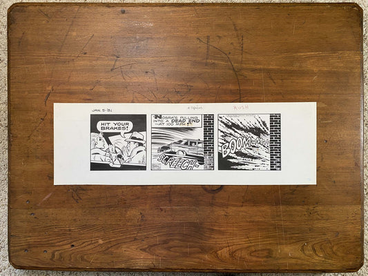 Dick Tracy Daily 1/5/81 Original Art Illustration | Fletcher Studio