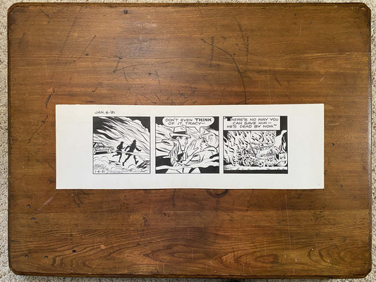 Dick Tracy Daily 1/6/81 Original Art Illustration | Fletcher Studio