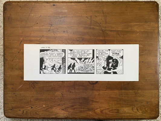 Dick Tracy Daily 1/7/81 Original Art Illustration | Fletcher Studio
