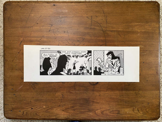 Dick Tracy Daily 1/27/81 Original Art Illustration | Fletcher Studio