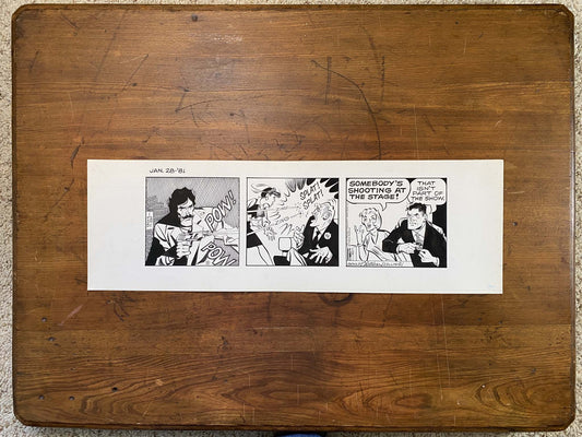 Dick Tracy Daily 1/28/81 Original Art Illustration | Fletcher Studio