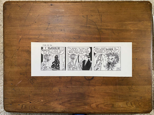 Dick Tracy Daily 2/25/81 Original Art Illustration | Fletcher Studio