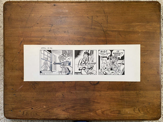 Dick Tracy Daily 4/13/81 Original Art Illustration | Fletcher Studio