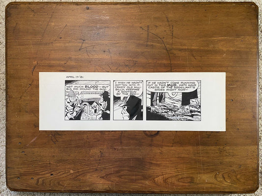Dick Tracy Daily 4/17/81 Original Art Illustration | Fletcher Studio