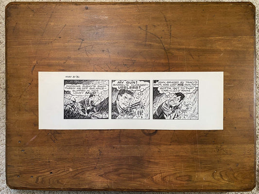 Dick Tracy Daily 5/8/81 Original Art Illustration | Fletcher Studio