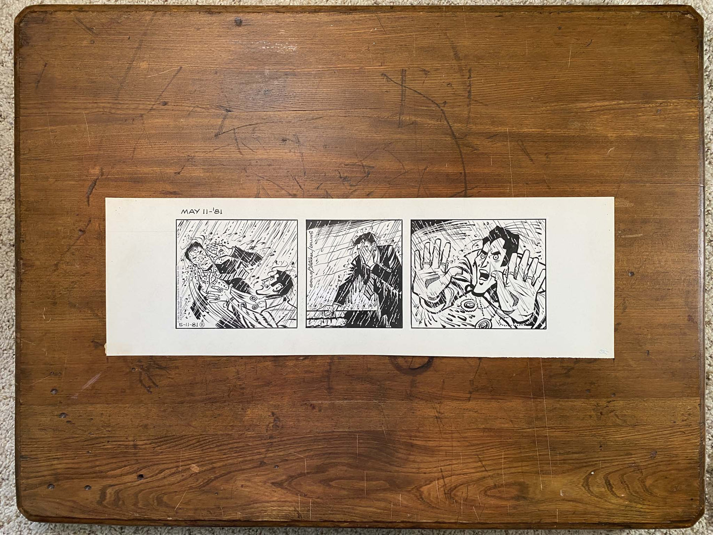 Dick Tracy Daily 5/11/81 Original Art Illustration | Fletcher Studio