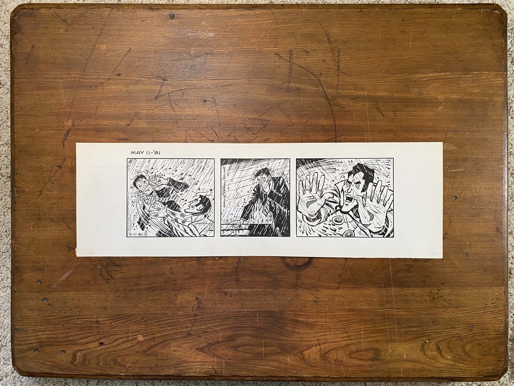 Dick Tracy Daily 5/11/81 Original Art Illustration | Fletcher Studio