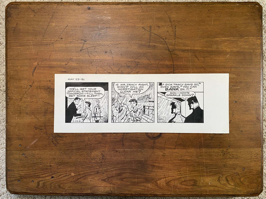 Dick Tracy Daily 5/29/81 Original Art Illustration | Fletcher Studio