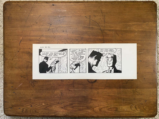 Dick Tracy Daily 5/30/81 Original Art Illustration | Fletcher Studio