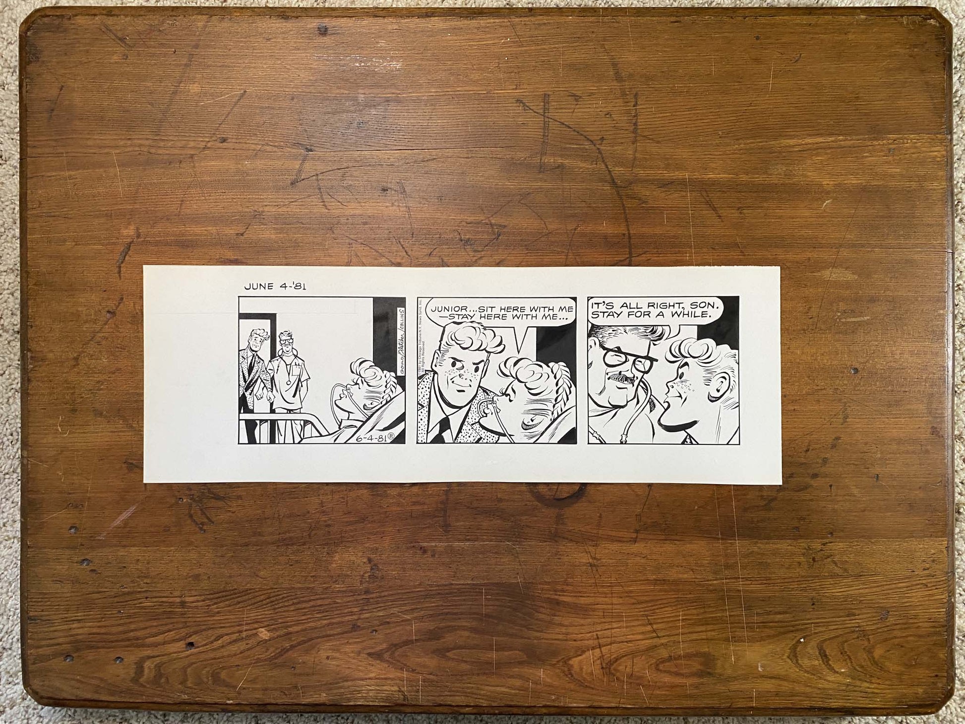 Dick Tracy Daily 6/4/81 Original Art Illustration | Fletcher Studio