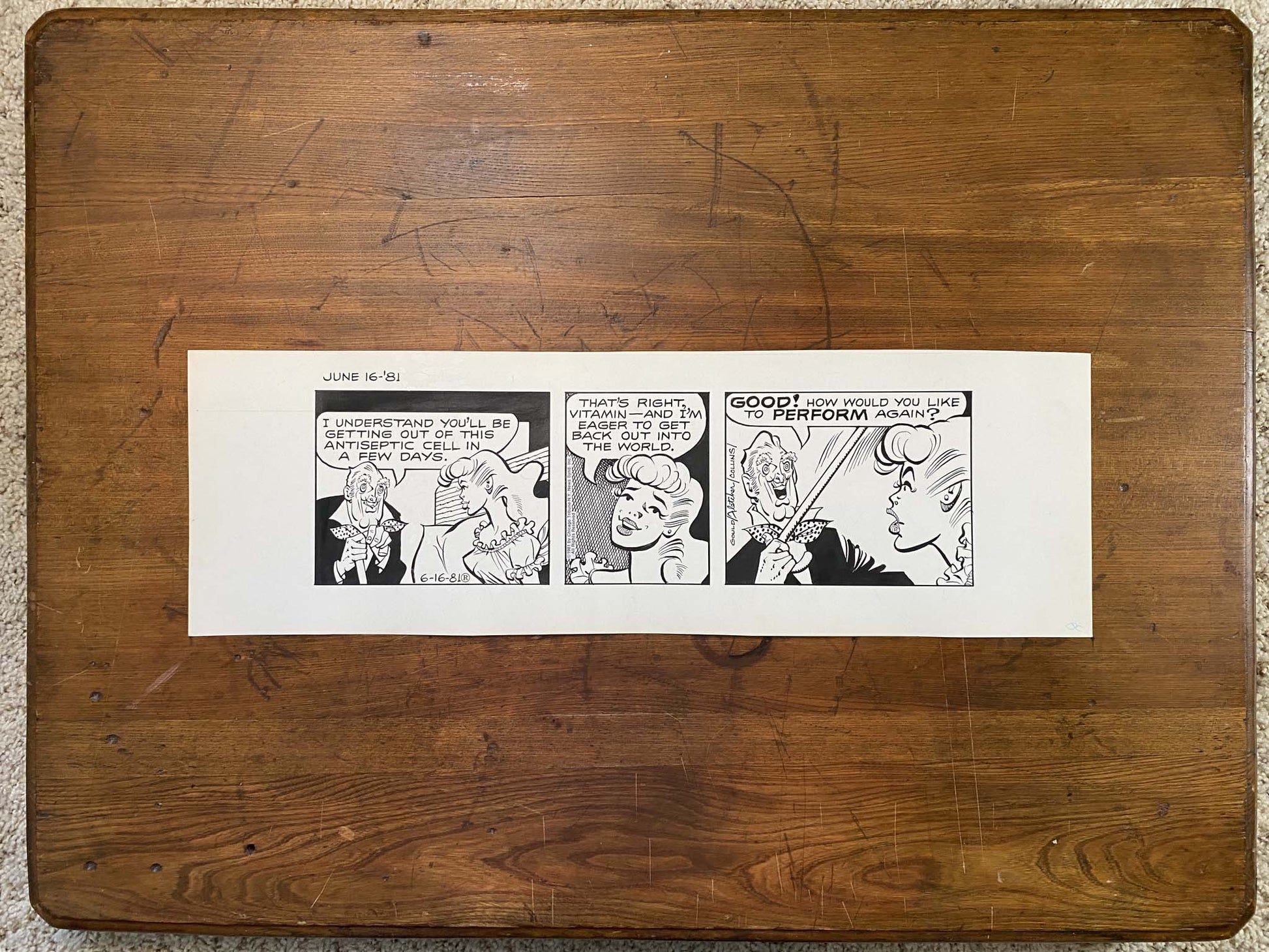Dick Tracy Daily 6/16/81 Original Art Illustration | Fletcher Studio