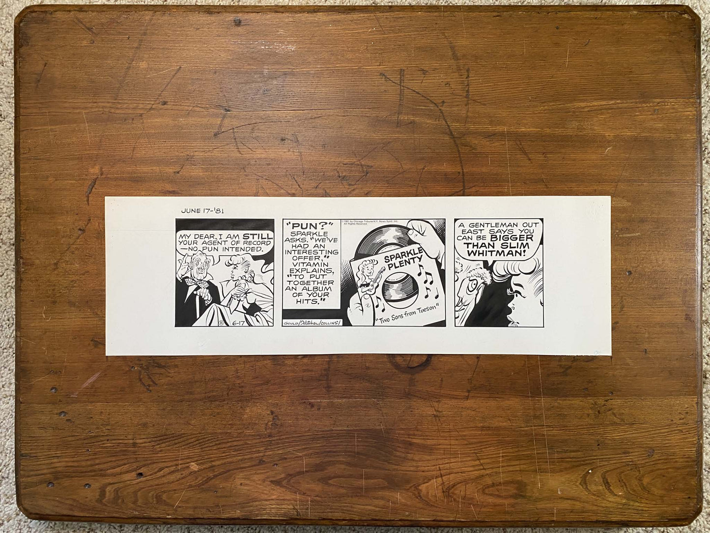 Dick Tracy Daily 6/17/81 Original Art Illustration | Fletcher Studio