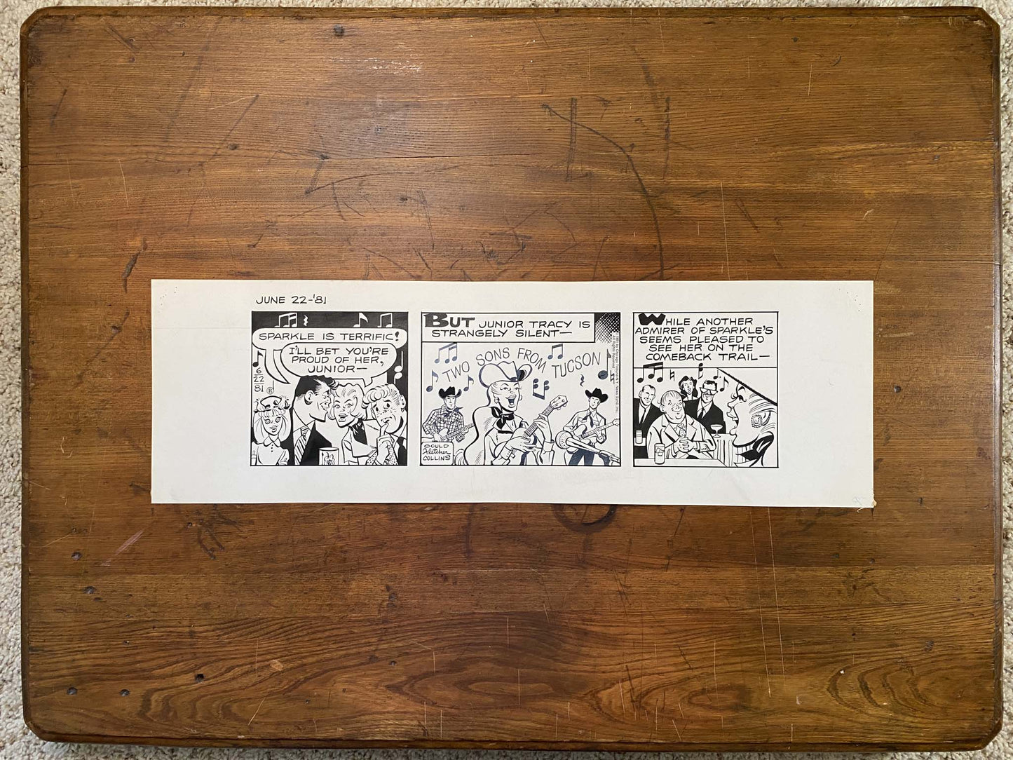 Dick Tracy Daily 6/22/81 Original Art Illustration | Fletcher Studio