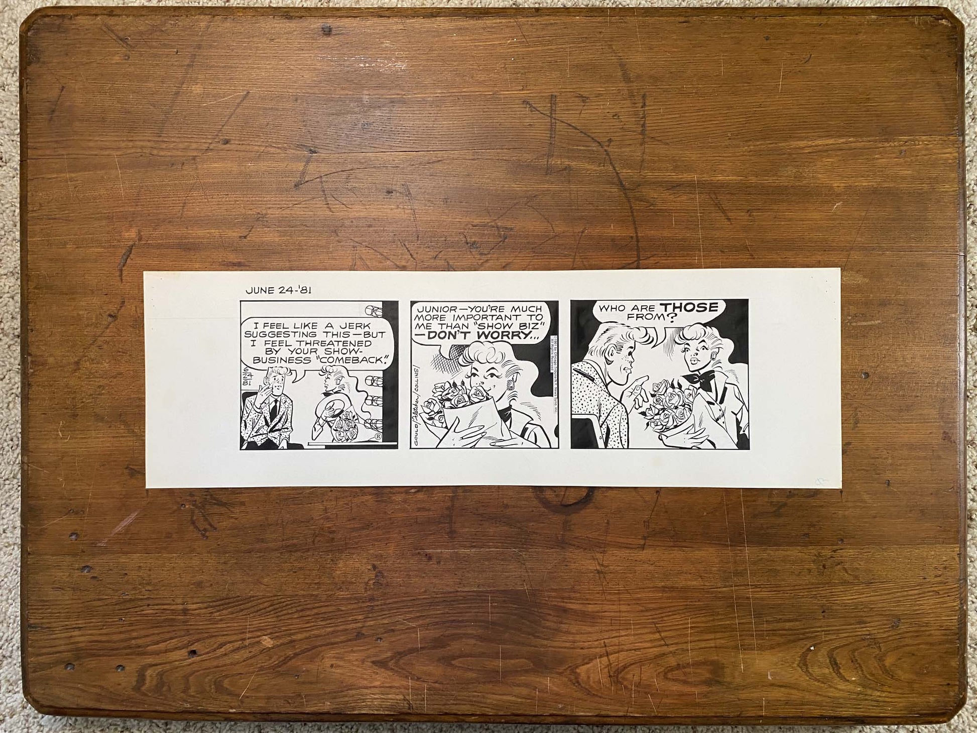 Dick Tracy Daily 6/24/81 Original Art Illustration | Fletcher Studio