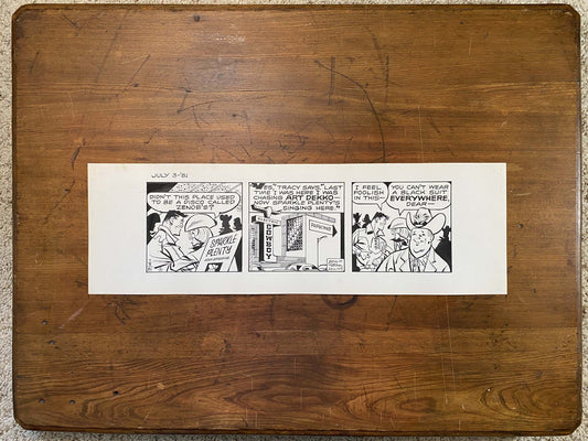 Dick Tracy Daily 7/3/81 Original Art Illustration | Fletcher Studio