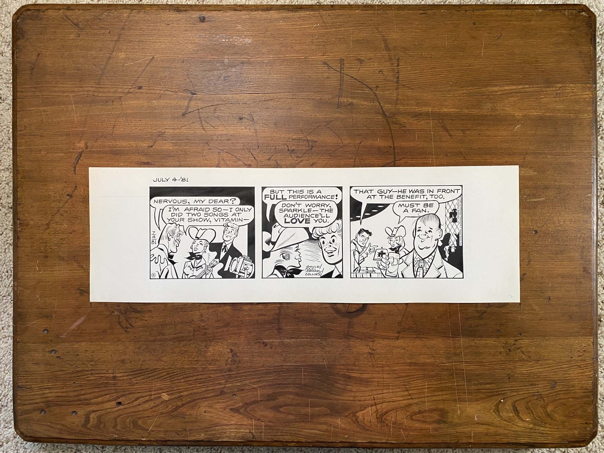 Dick Tracy Daily 7/4/81 Original Art Illustration | Fletcher Studio