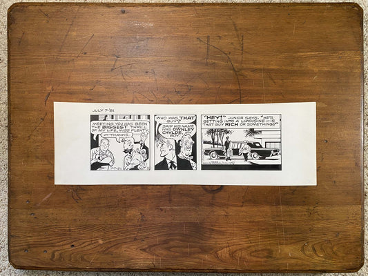 Dick Tracy Daily 7/7/81 Original Art Illustration | Fletcher Studio