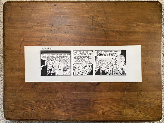 Dick Tracy Daily 7/14/81 Original Art Illustration | Fletcher Studio