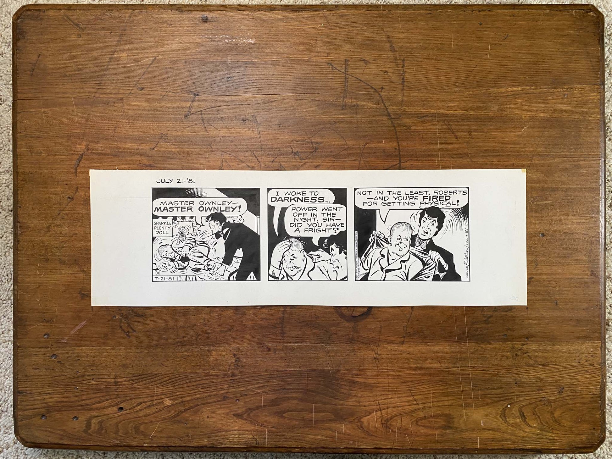 Dick Tracy Daily 7/21/81 Original Art Illustration | Fletcher Studio