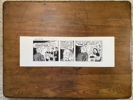 Dick Tracy Daily 7/22/81 Original Art Illustration | Fletcher Studio