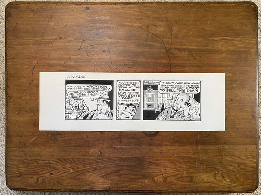 Dick Tracy Daily 7/24/81 Original Art Illustration | Fletcher Studio