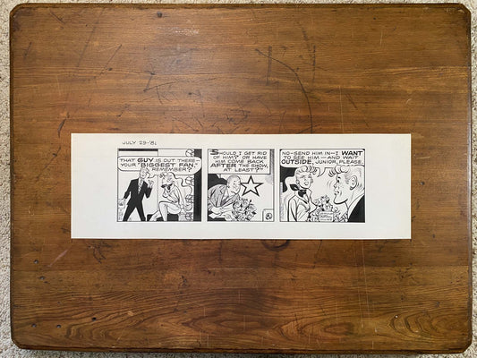 Dick Tracy Daily 7/29/81 Original Art Illustration | Fletcher Studio