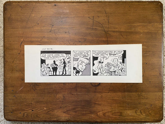 Dick Tracy Daily 7/30/81 Original Art Illustration | Fletcher Studio