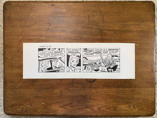 Dick Tracy Daily 8/6/81 Original Art Illustration | Fletcher Studio