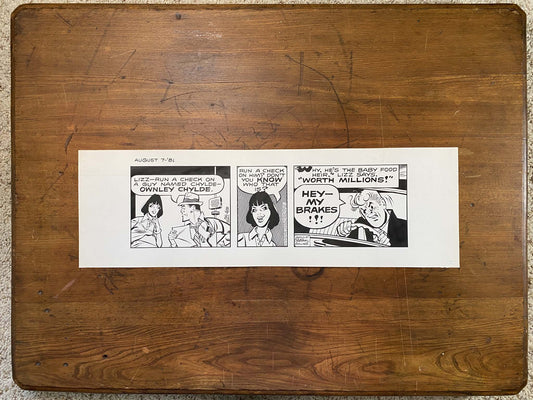 Dick Tracy Daily 8/7/81 Original Art Illustration | Fletcher Studio