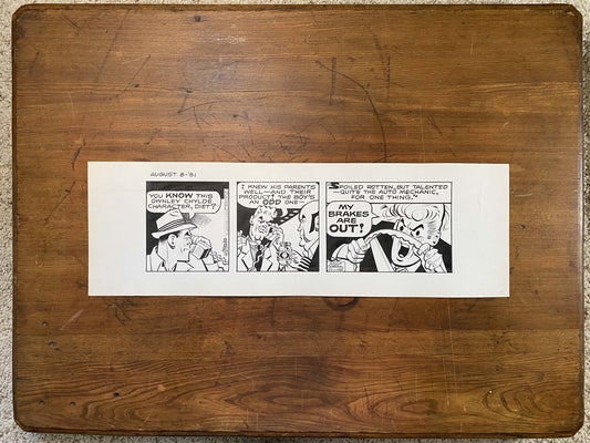Dick Tracy Daily 8/8/81 Original Art Illustration | Fletcher Studio