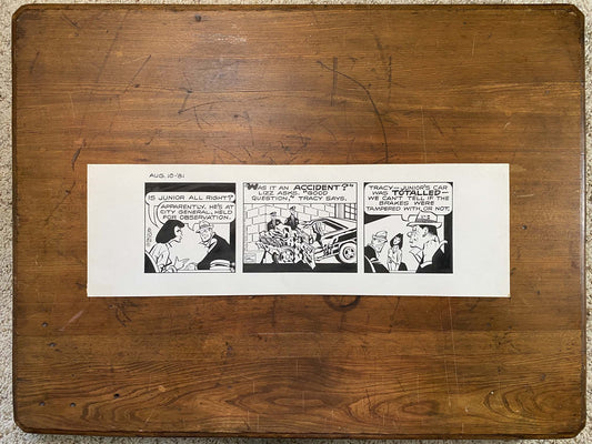 Dick Tracy Daily 8/10/81 Original Art Illustration | Fletcher Studio