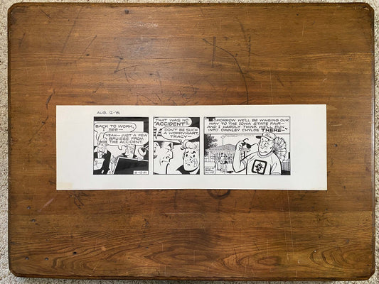 Dick Tracy Daily 8/12/81 Original Art Illustration | Fletcher Studio