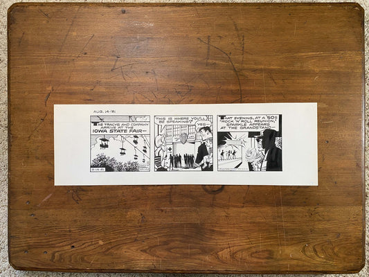 Dick Tracy Daily 8/14/81 Original Art Illustration | Fletcher Studio