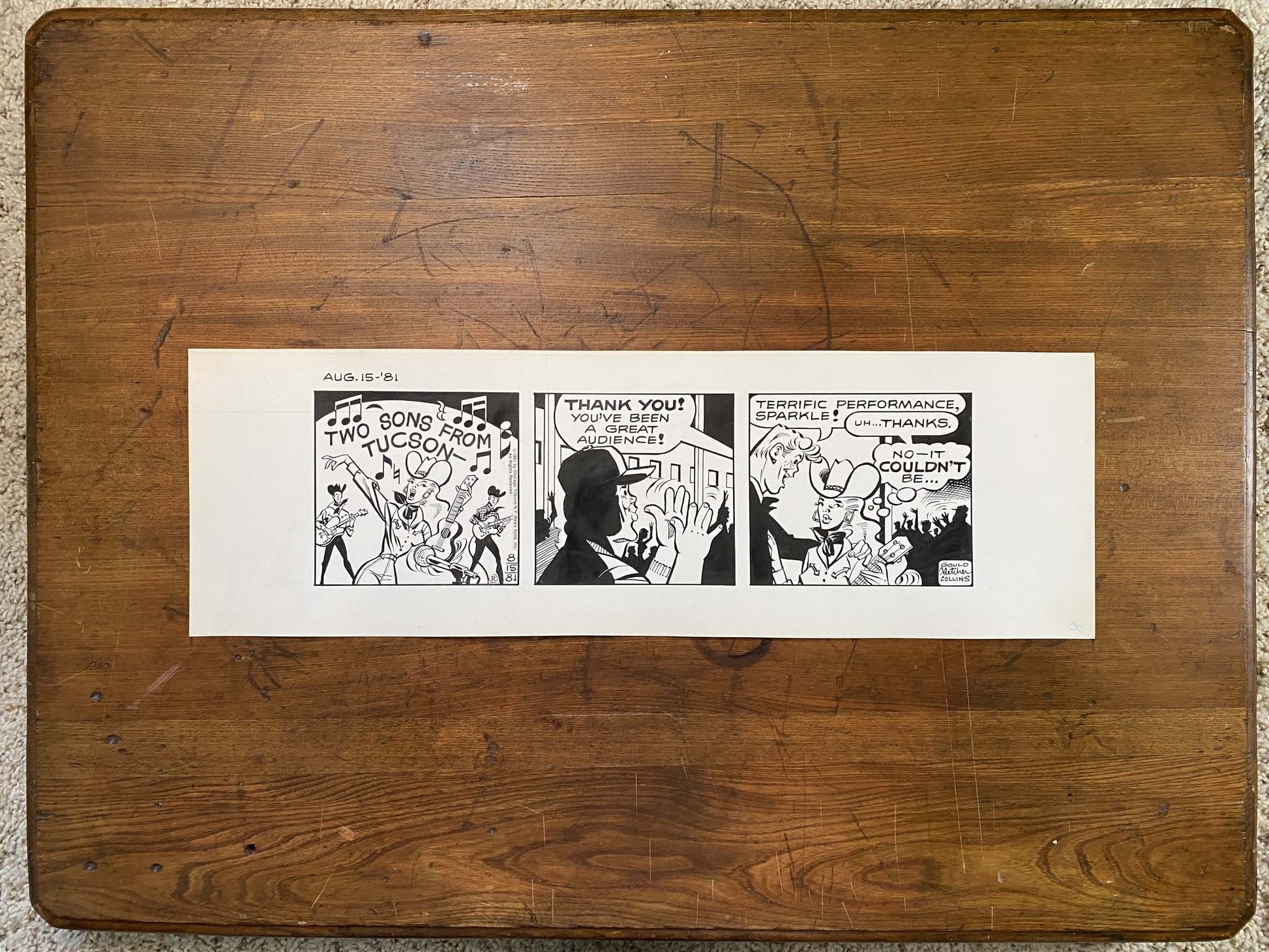 Dick Tracy Daily 8/15/81 Original Art Illustration | Fletcher Studio