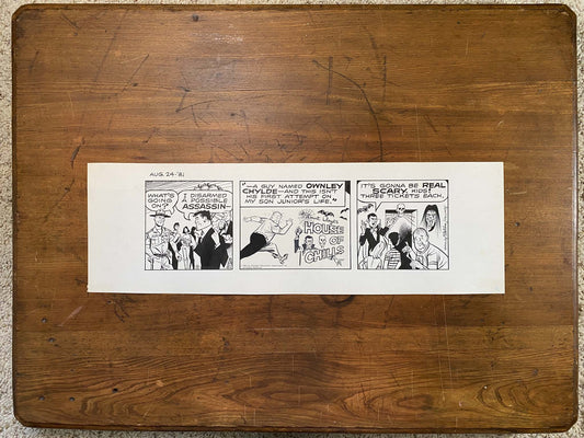 Dick Tracy Daily 8/24/81 Original Art Illustration | Fletcher Studio