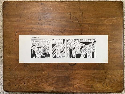Dick Tracy Daily 8/25/81 Original Art Illustration | Fletcher Studio